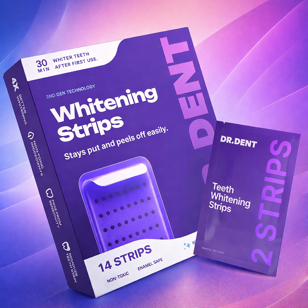 Purple Teeth Whitening Strips