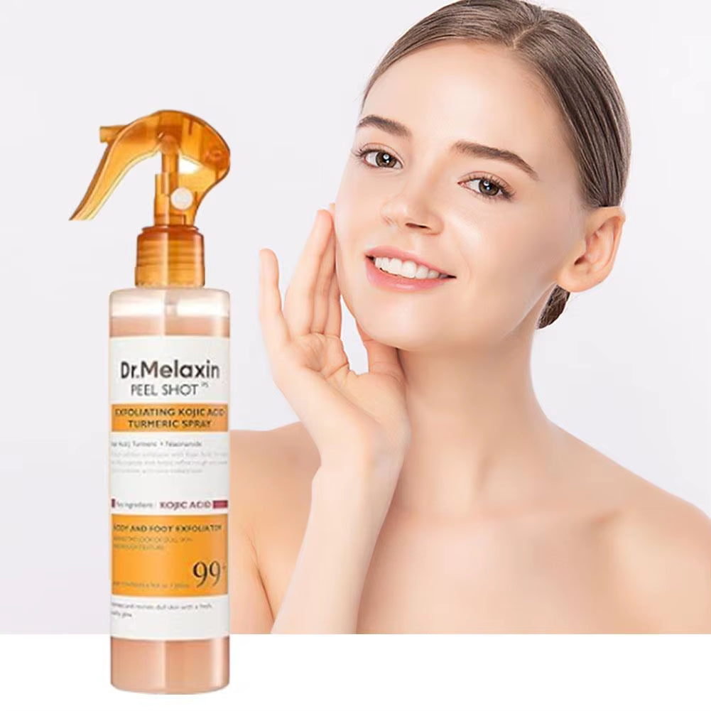 Korean Dr.Melaxin Peel Shot Exfoliating Kojic Acid Turmeric Spray Soothing Moisturizing Brighten Exfoliating Kojic Acid 200Ml