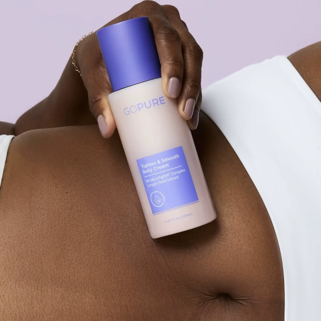 GOPURE Tighten Smooth Belly Cream 6% Microtight4 Complex Longan Seed Extract 125Ml Original Repair Belly Skin Brand Body Lotion